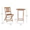 Flash Furniture 3PC Natural Finish Acacia Wood Folding Bistro Set THB-S4460-NAT-GG - alternate 2